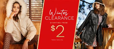 winter clearance sale on skirts.